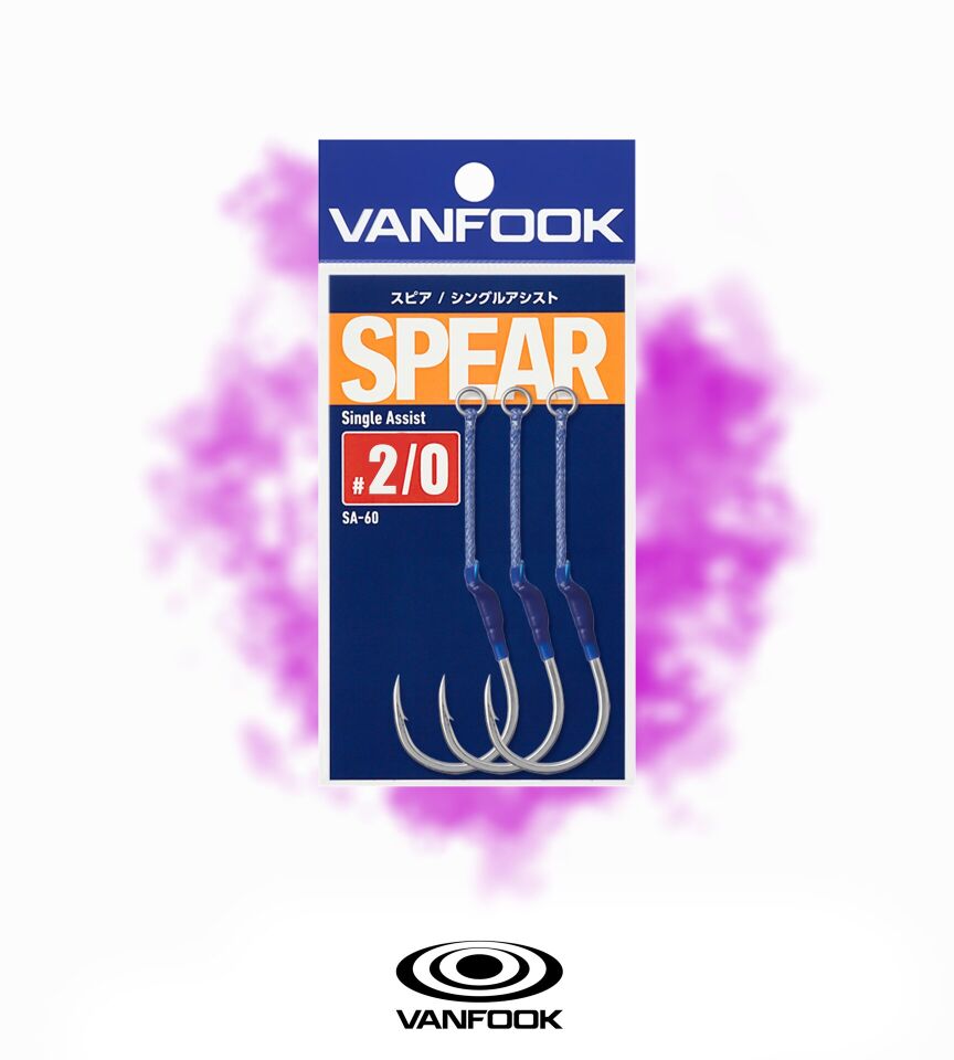 VANFOOK SA-60 SPEAR SINGLE ASSIST 3P #2/0