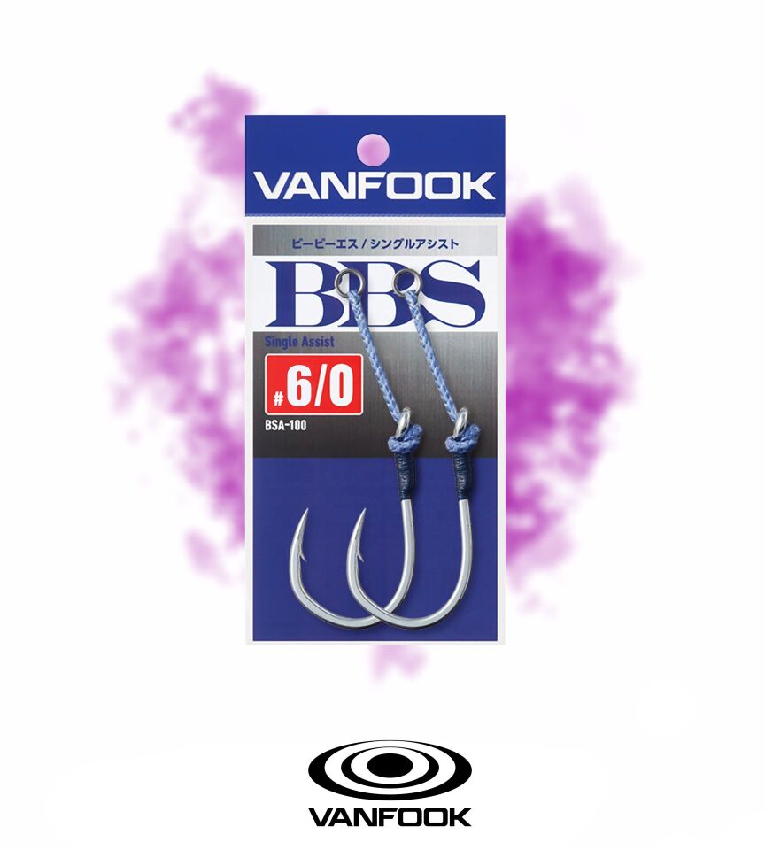 VANFOOK BSA-100 BBS SINGLE ASSIST 2P #6/0
