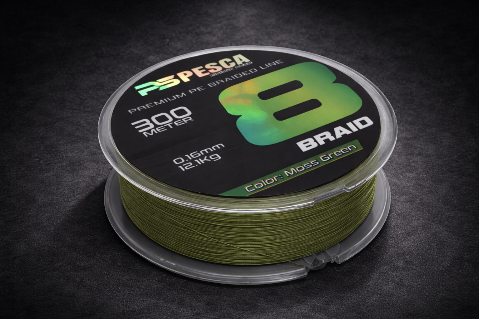 PESCA BRAND JAPAN 8X  SILK BRAID 300METRE