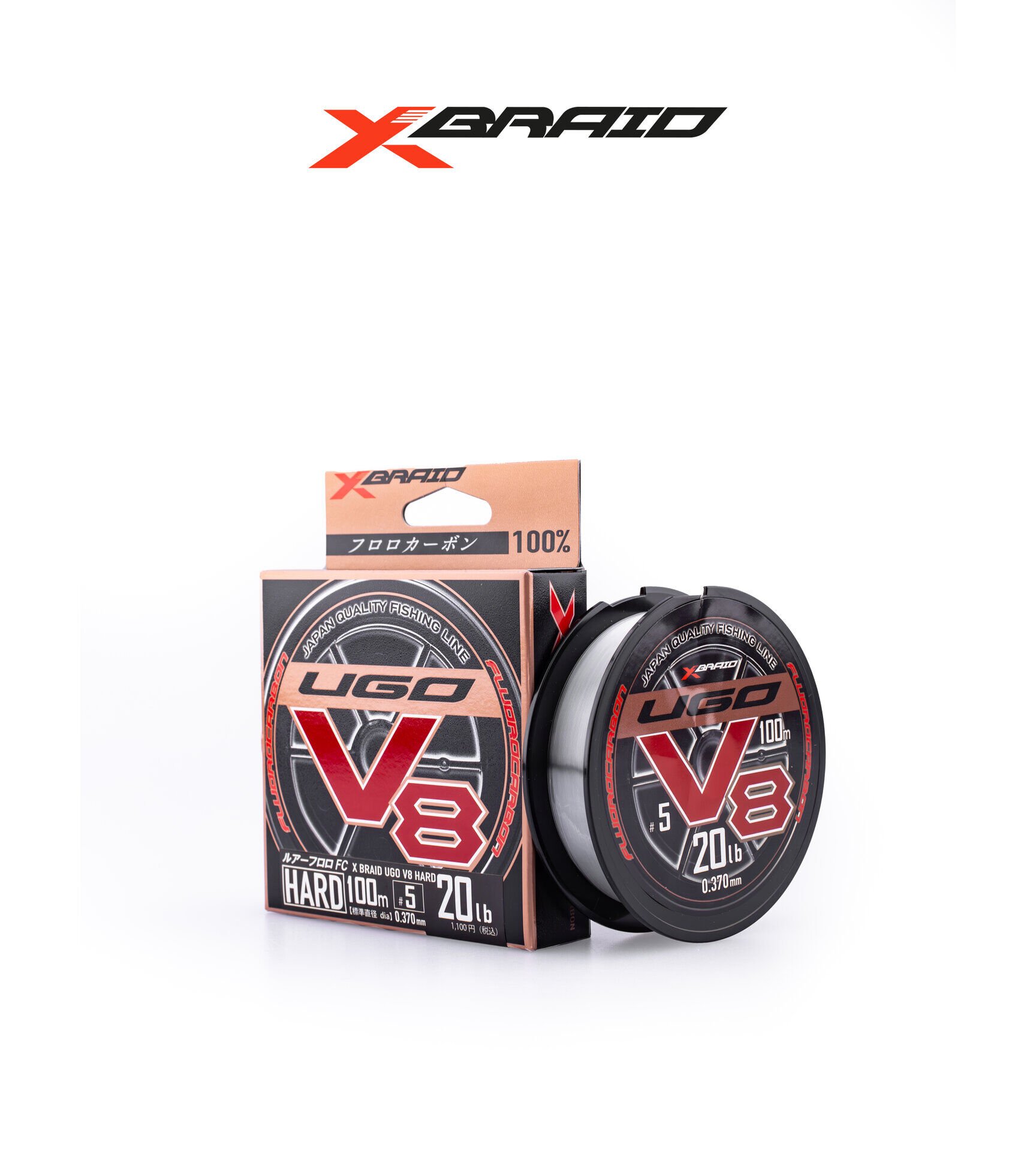 YGK X061 F-UGO V8 HARD FC 100M 9.07KG 0.37