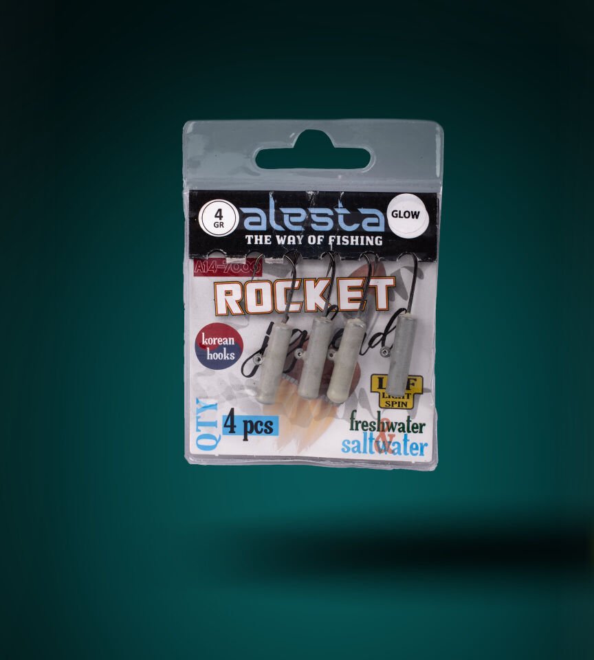 ROCKET JIGHEAD GLOW 4P 4G