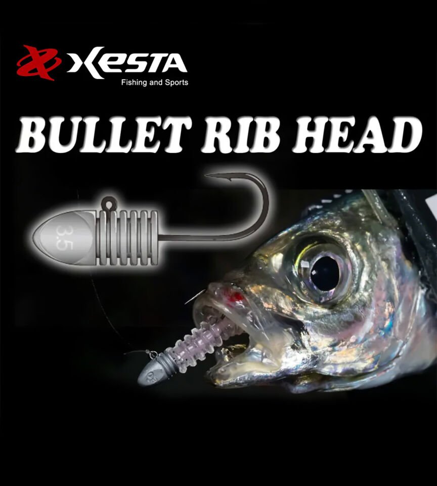 XESTA BULLET RIBHEAD JIG HEAD #8 4P 1.0G