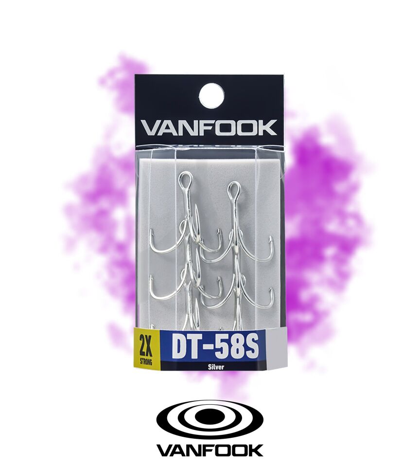 VANFOOK DT-58S TREBLE MH SILVER 4P #1/0