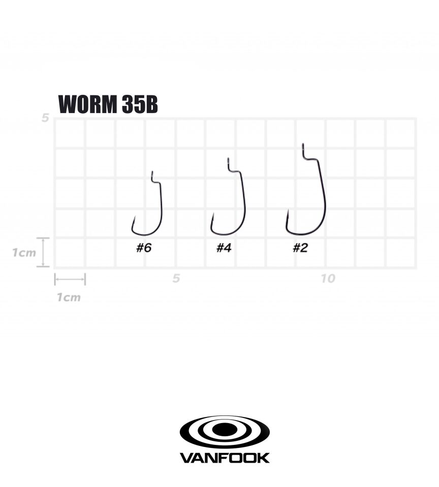 VANFOOK WORM-35B FLAT NS BLACK 10P #6