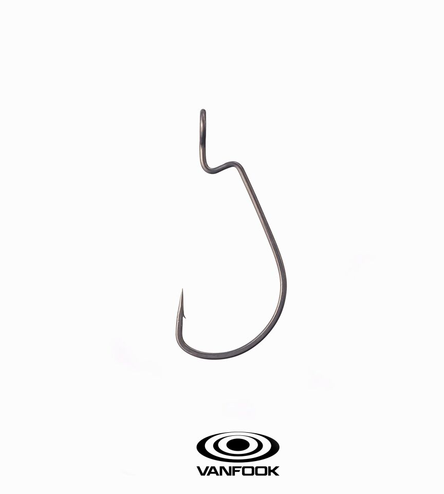 VANFOOK WORM-48F LARGE EYE FS BK 8P #6