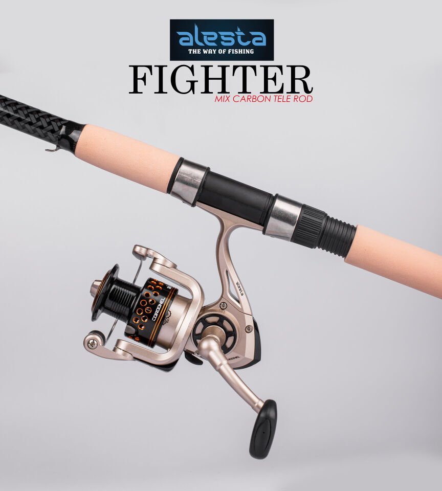 FIGHTER 100 X5000 TELE 240 CM 50-100G MIX KARBON