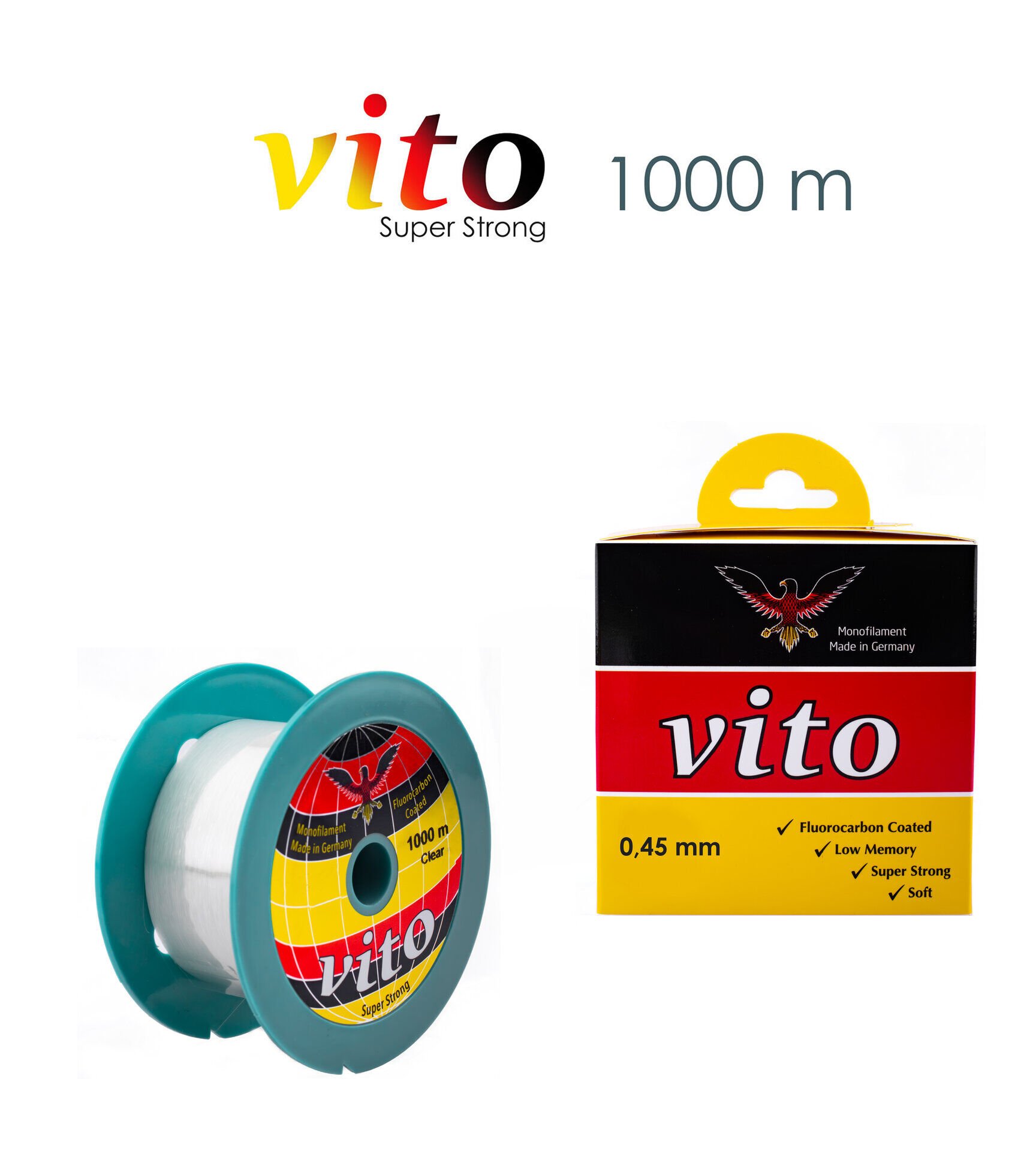 VİTO 0,45 1000M BOBİN MİSİNA ŞEFFAF
