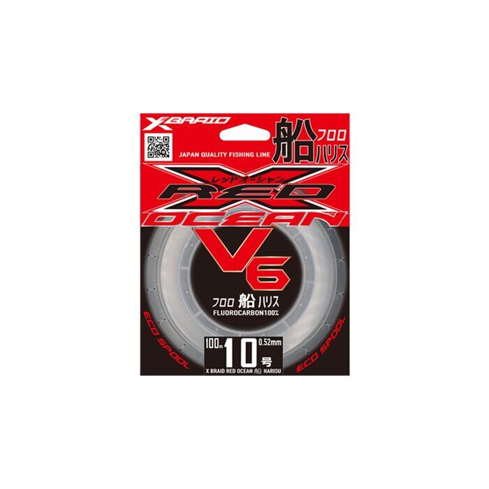 YGK X059 RED OCEAN V6 FC 100M 0.205-2.8KG