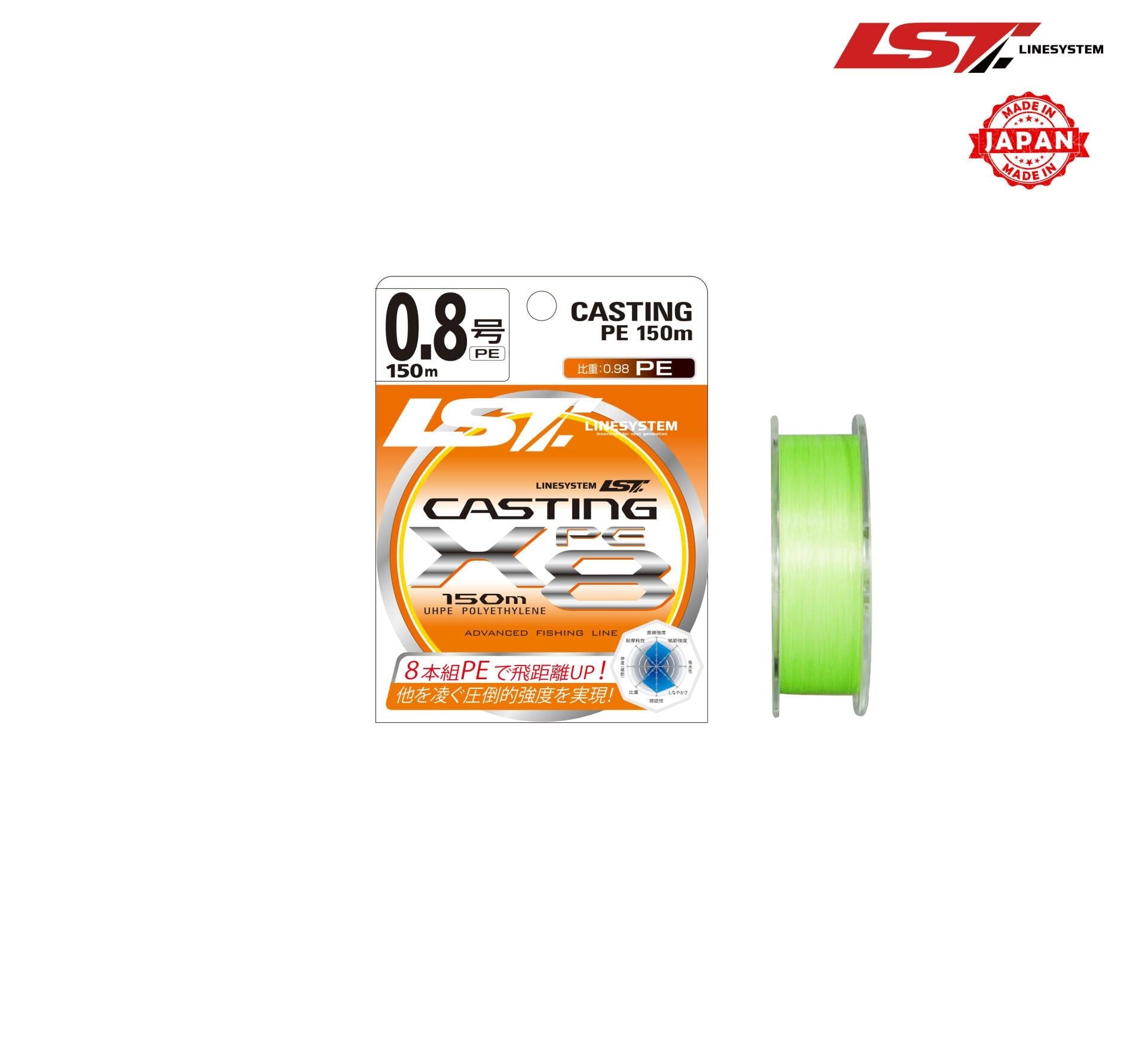 CASTING PE X8 150MT
