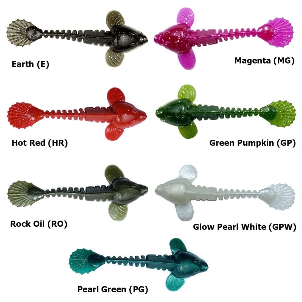 SPIINX GOBBY SİLİKON 5CM 18P GLOW PEARL WHITE
