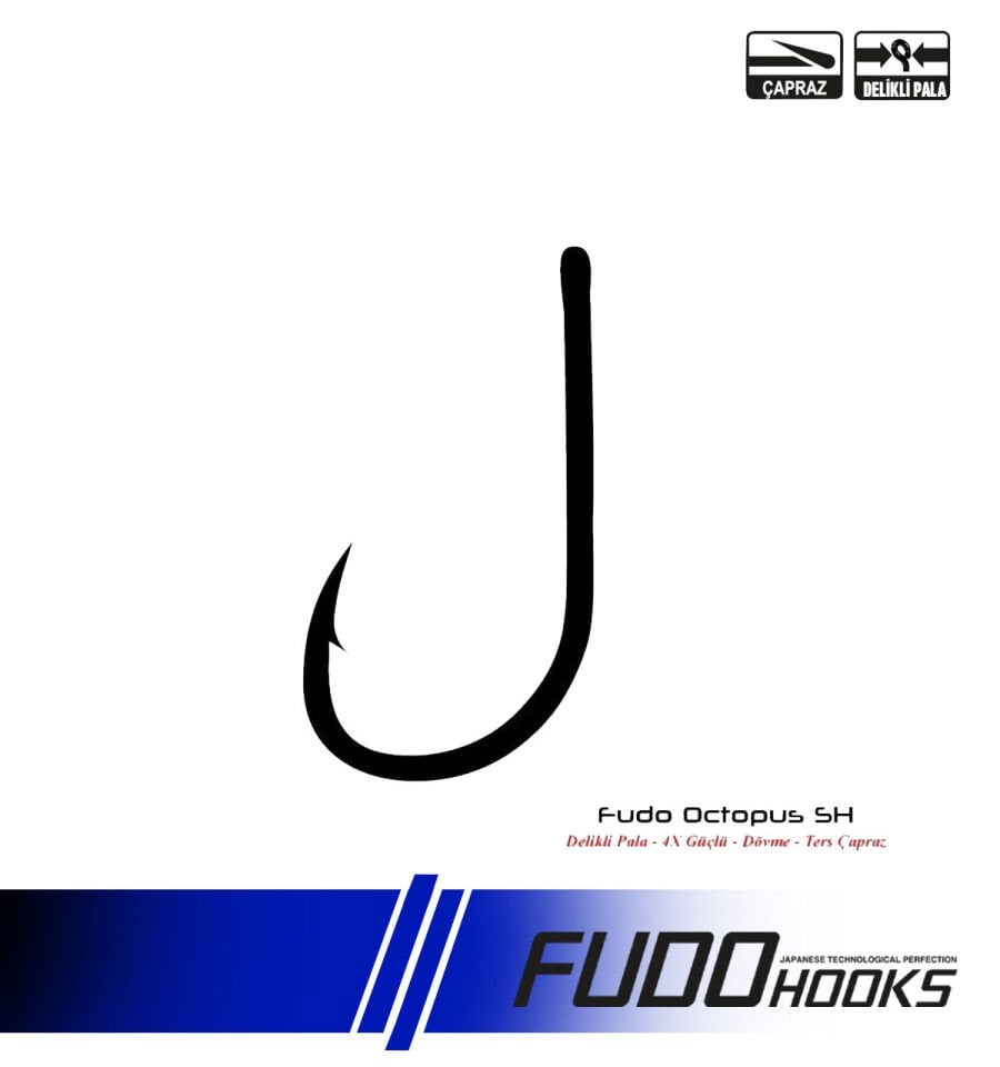 7001 FUDO OCTOPUS SH #4/0 BLACK NIKEL 4P