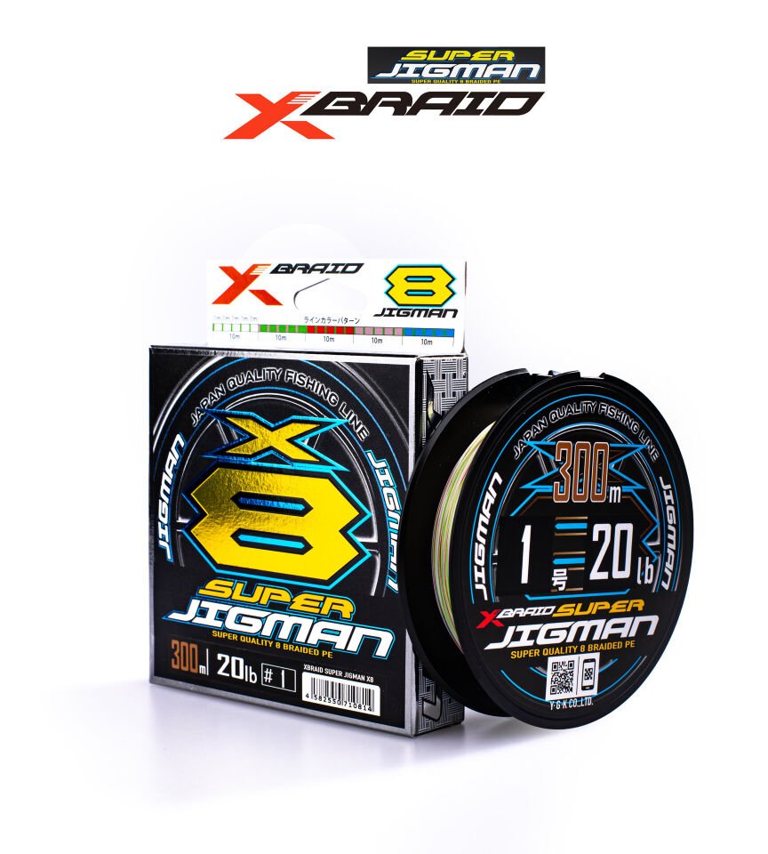 YGK X013 SUPER JIGMAN PE X8 300M 9.07KG 0.16 MULTICOLOR