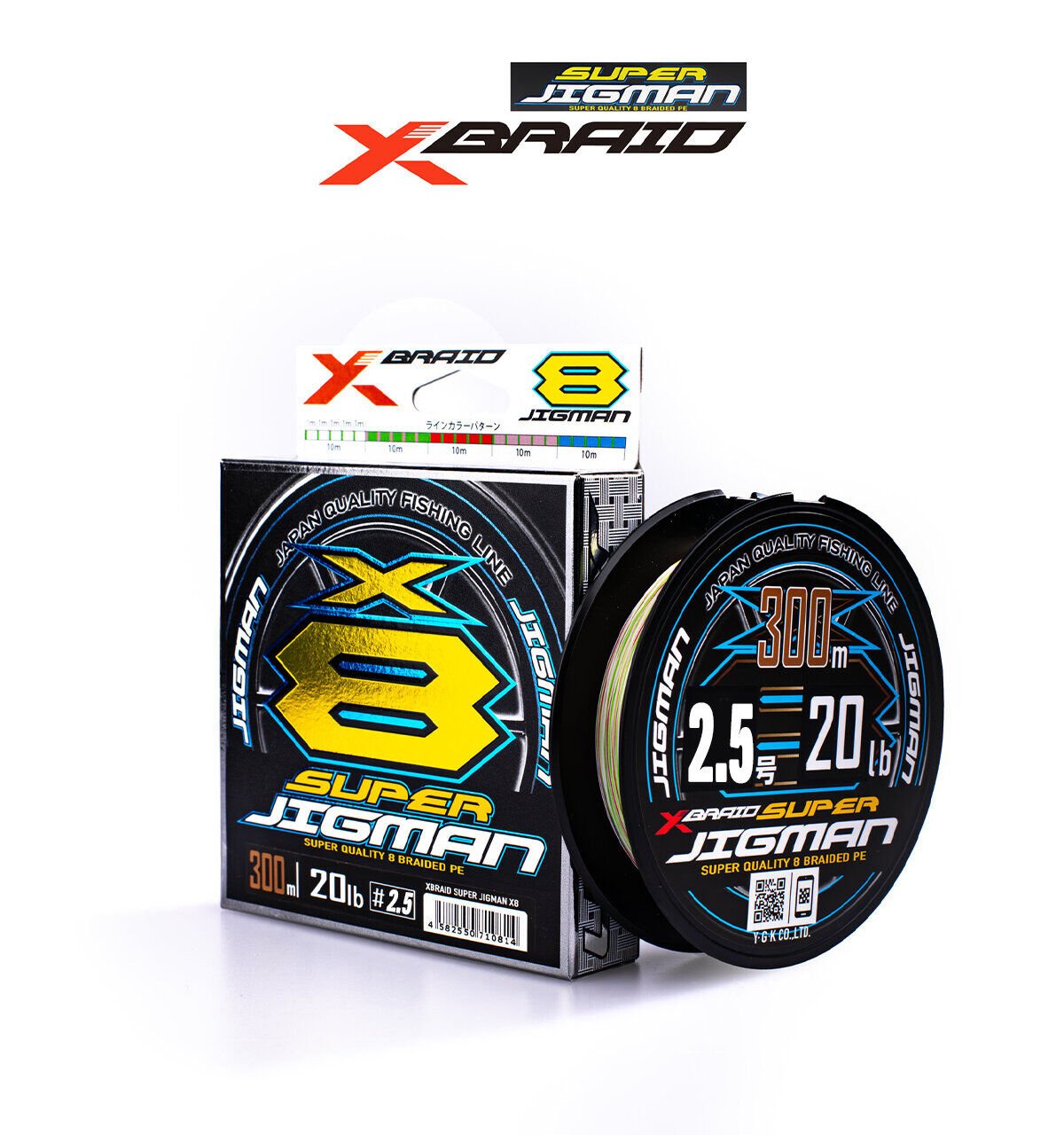YGK X013 SUPER JIGMAN PE X8 300M 20KG 0.26 MULTICOLOR