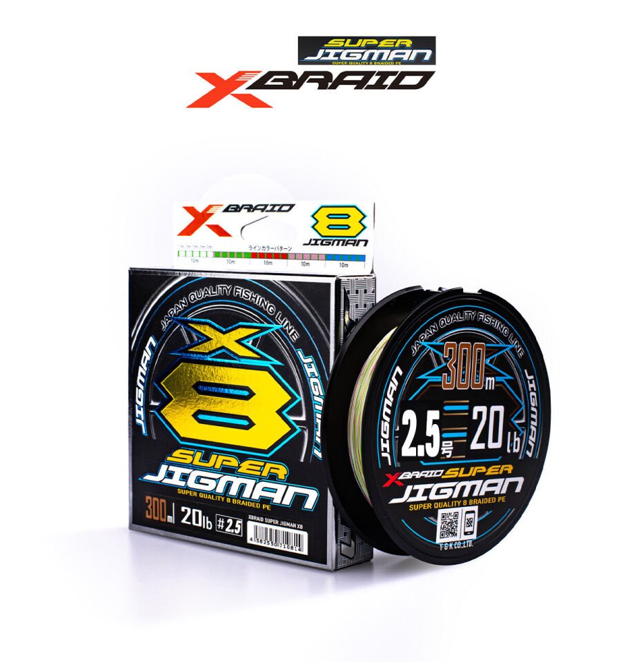 YGK X013 SUPER JIGMAN PE X8 300M 20KG 0.26 MULTICOLOR