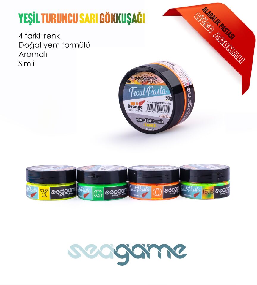 SEAGAME TROUT PASTA ALABALIK HAMURU CİĞER GÖKKUŞAĞI 50G