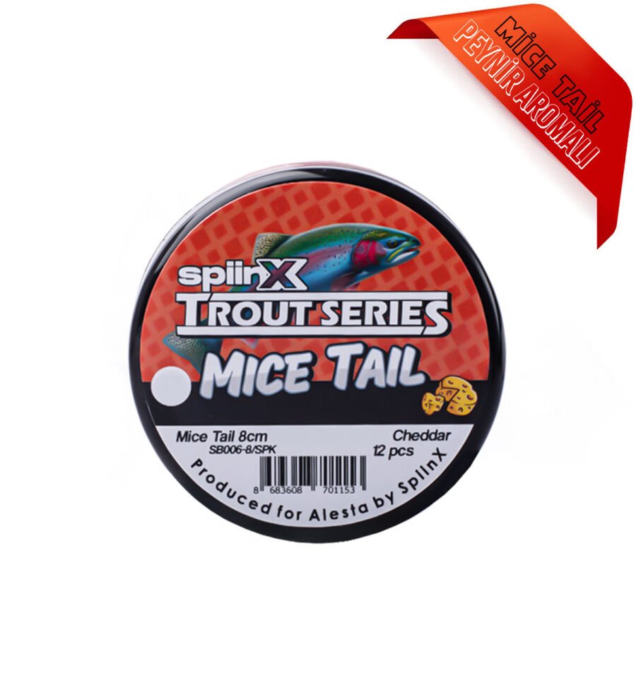 SPIINX MICE TAIL 8CM 12P CHDR-GLOW PEARL WHITE 03
