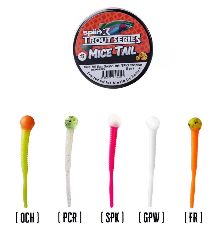 SPIINX MICE TAIL 8CM 12P CHDR-SUGAR PINK 13