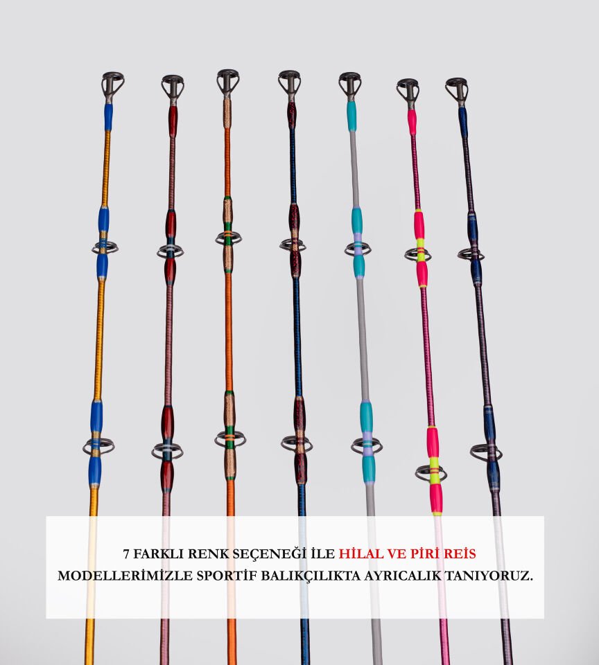 DCR PİRİ REİS TETİKLİ JIG VE CANLI YEM KAMIŞI 185 CM 150-350 GRİ