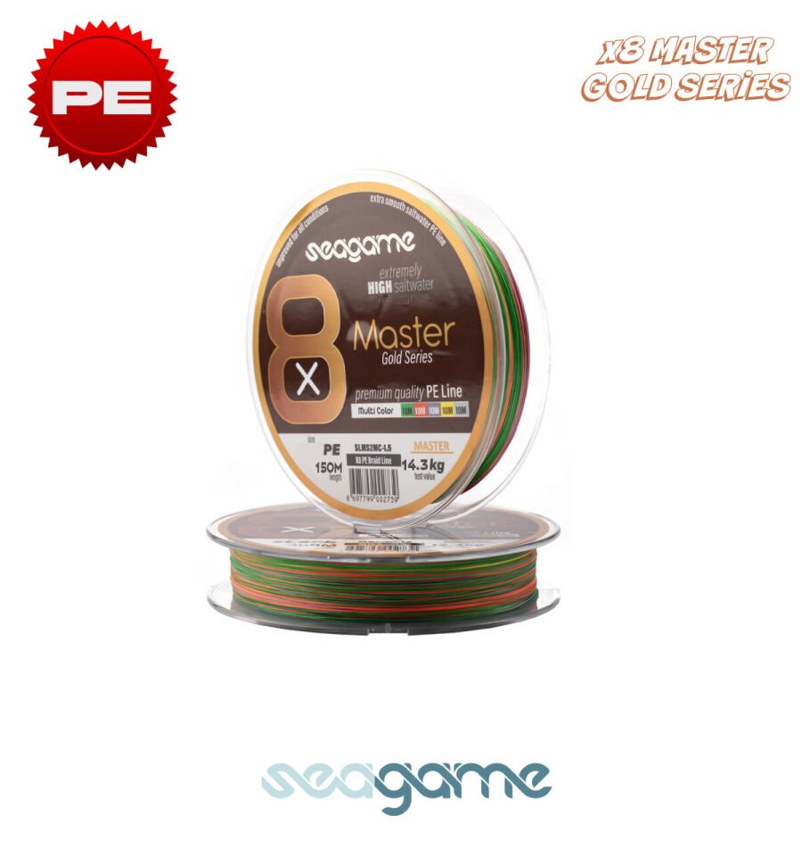 SEAGAME MASTER X8 PE 150M #0.18 MULTI COLOR