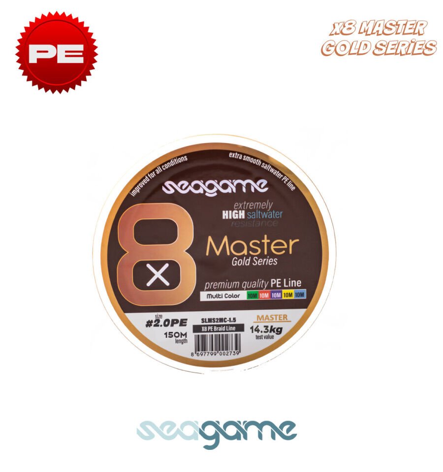 SEAGAME MASTER X8 PE 150M #0.23 MULTI COLOR