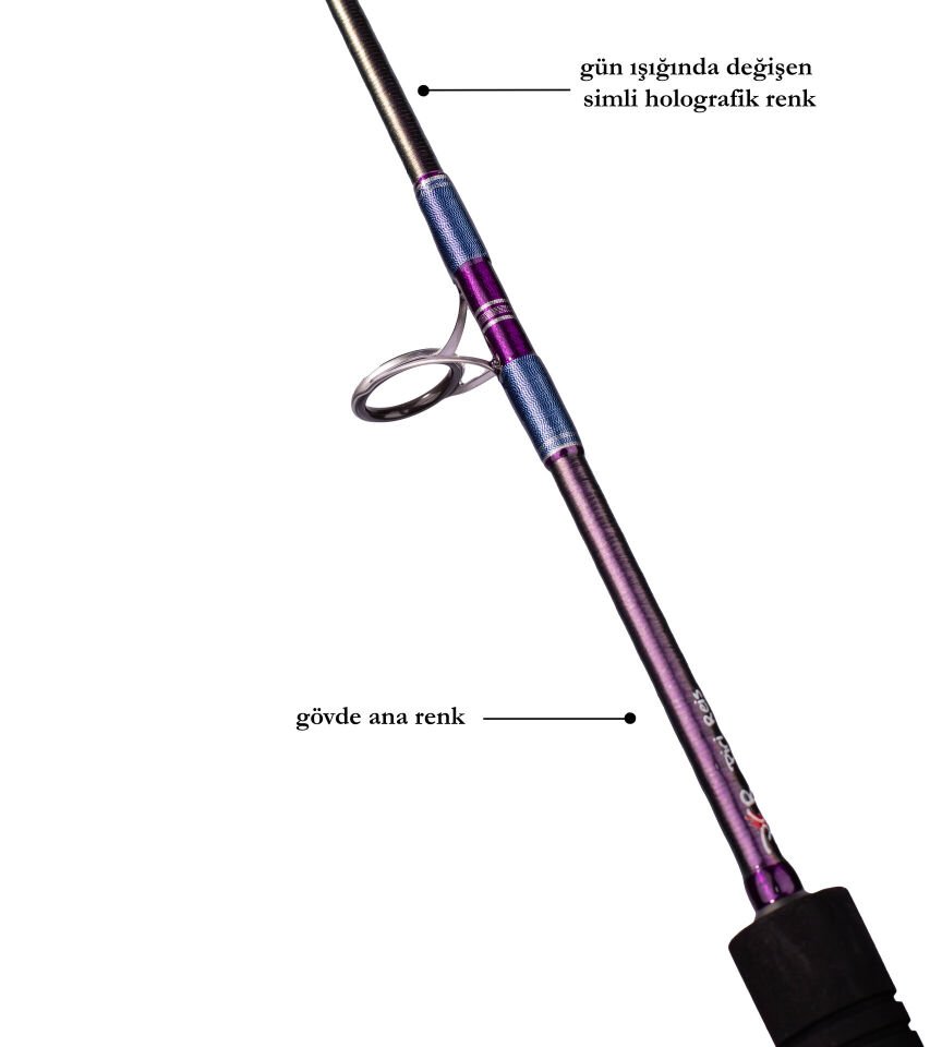 DCR PİRİ REİS JIG VE CANLI YEM KAMIŞI 185 CM 150-350 MOR