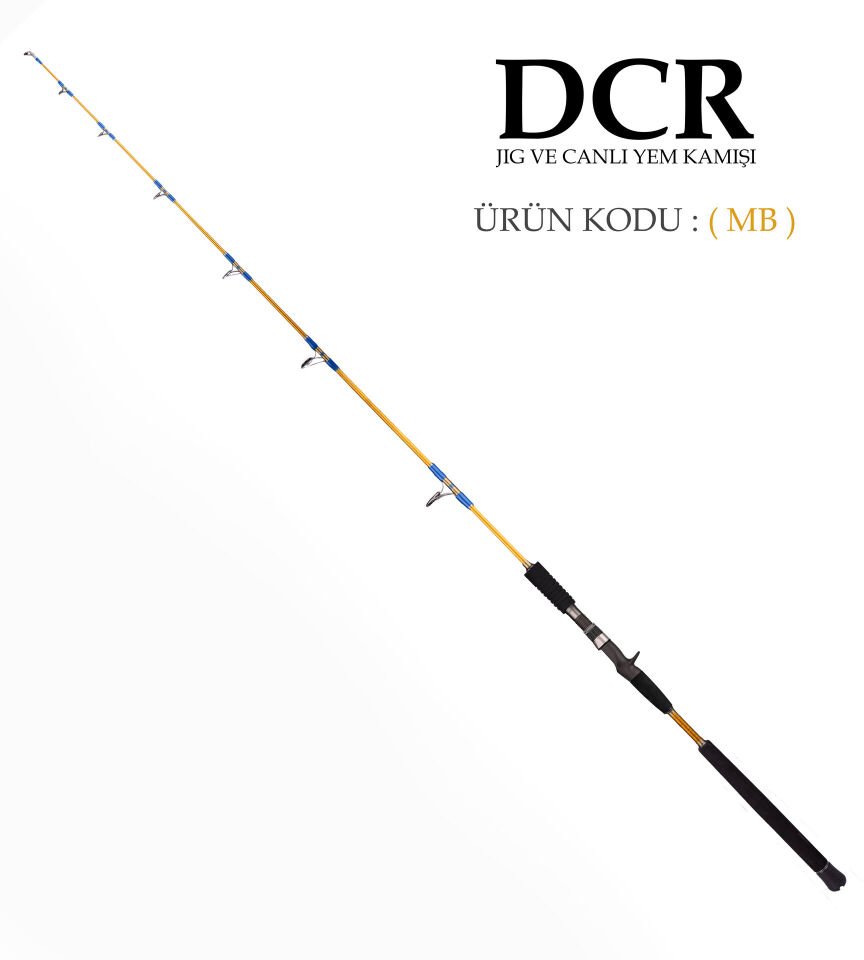 DCR HİLAL TETİKLİ JIG VE CANLI YEM KAMIŞI 185 CM 100-300 HARDAL