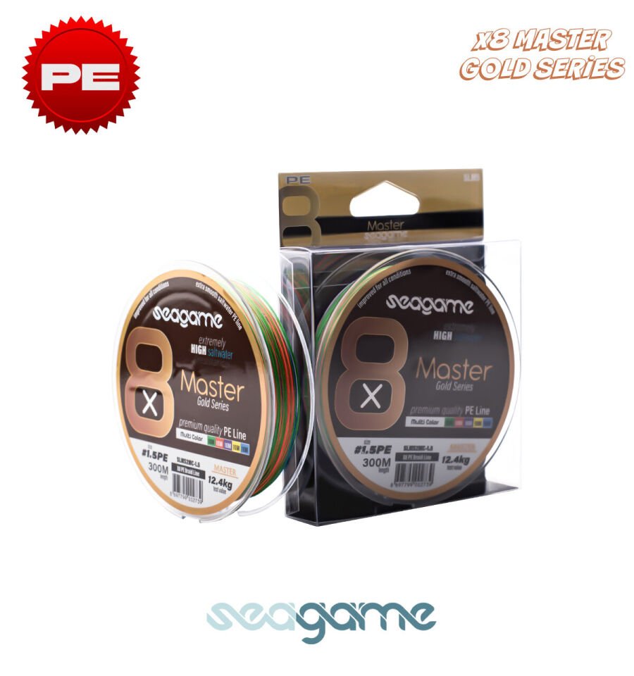 SEAGAME MASTER X8 PE 300M #0.18 MULTI COLOR