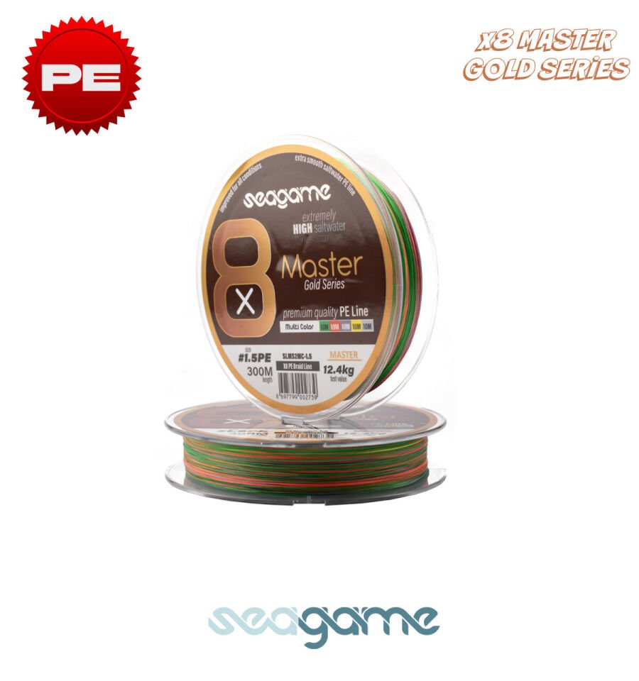 SEAGAME MASTER X8 PE 300M #0.18 MULTI COLOR