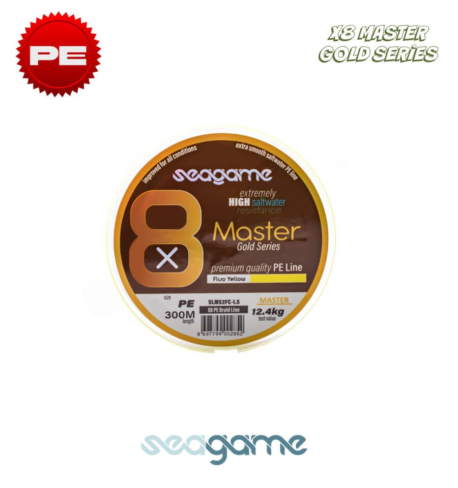 SEAGAME MASTER X8 PE 300M #0.20 FLUO YELLOW