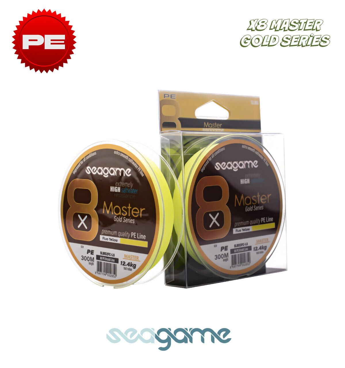 SEAGAME MASTER X8 PE 300M #0.23 FLUO YELLOW