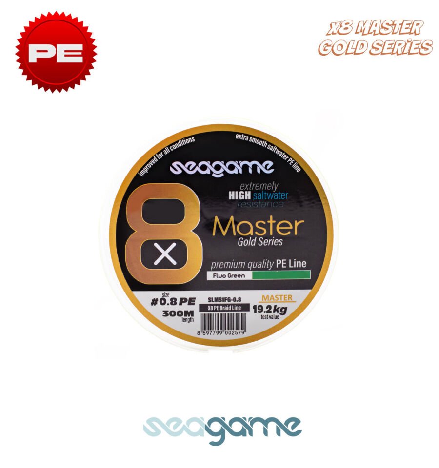 SEAGAME MASTER X8 PE 300M #0.14 MOSS GREEN
