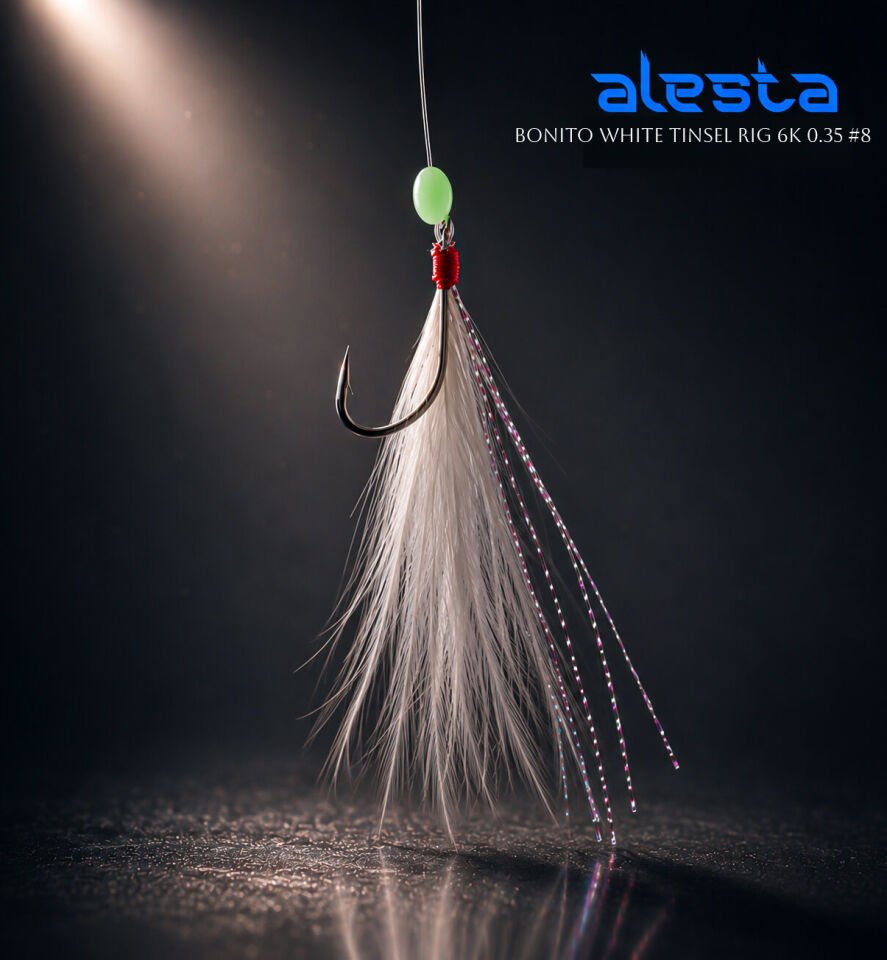 BONITO WHITE TINSEL RIG X0270 6K 0.35 #8