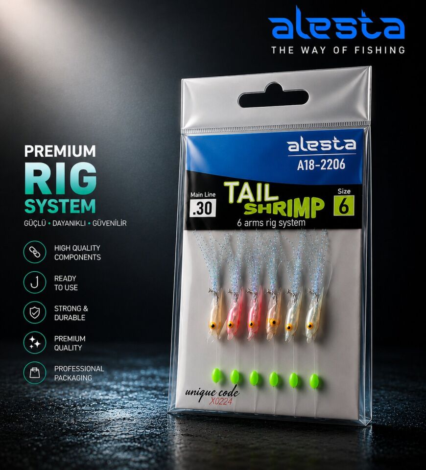 TAIL SHRIMP RIG X0284 6K 0.30 #6