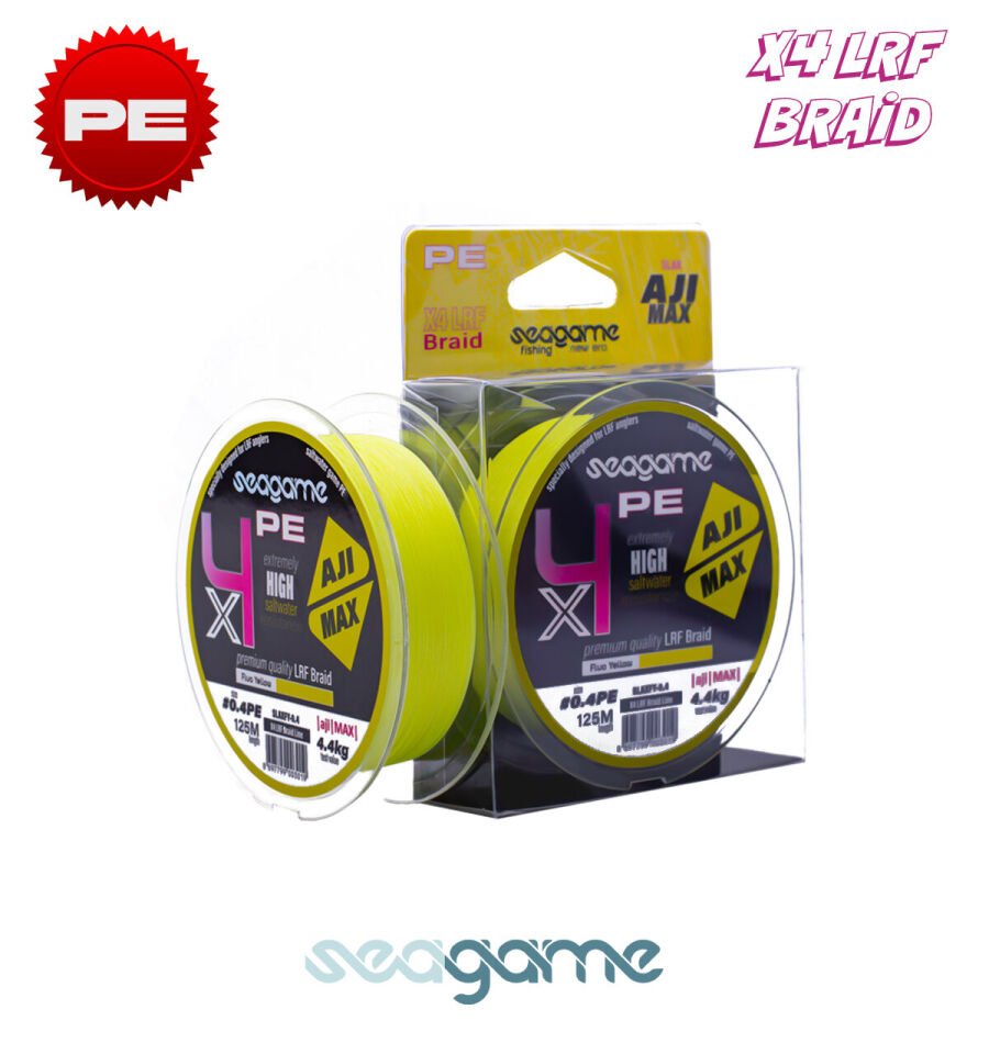SEAGAME AJI MAX X4 PE 125M #0.4 FLUO YELLOW