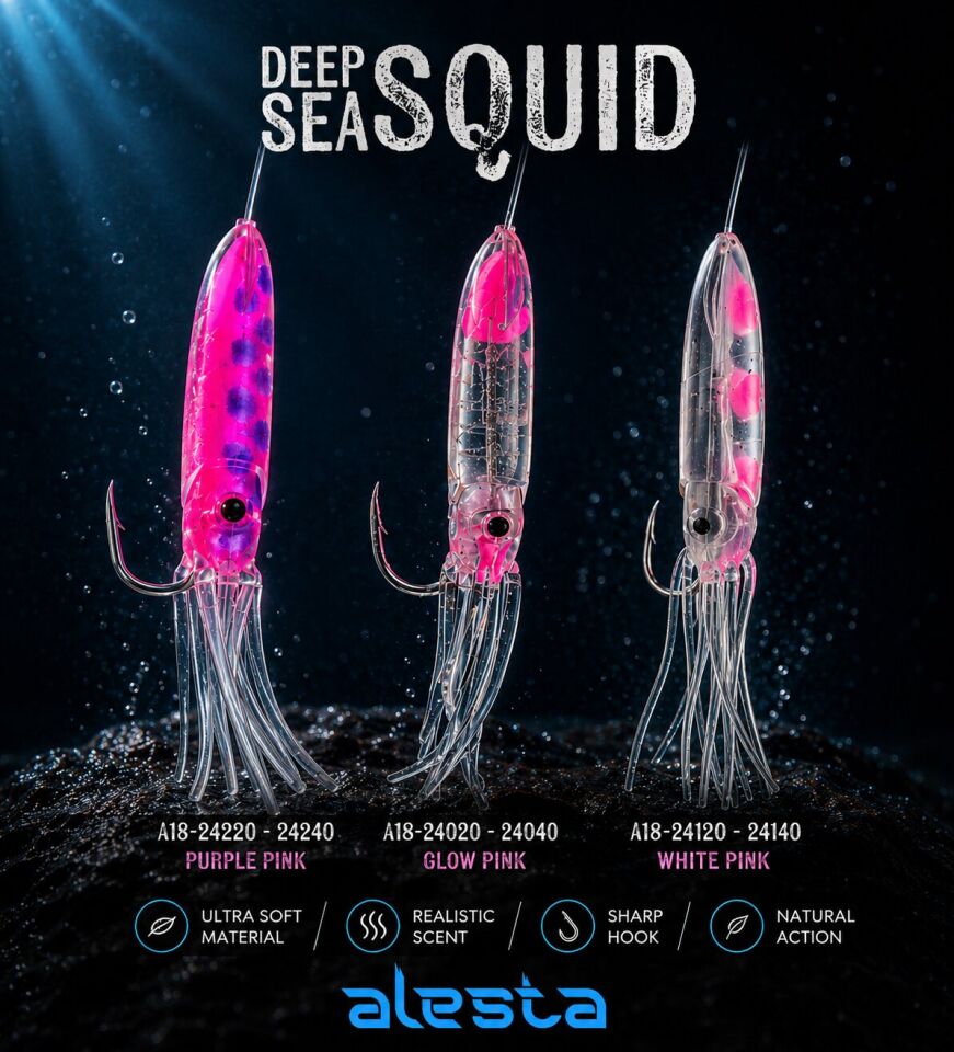 DEEP SEA SQUID X0297 3K 0.60 #4/0 WHITE PINK