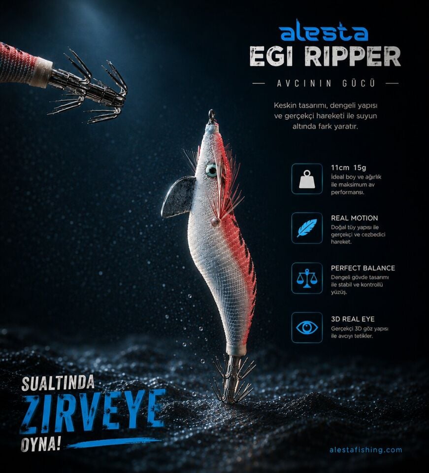 EGI RIPPER #3.0 X6753 11CM 15G KIRMIZI