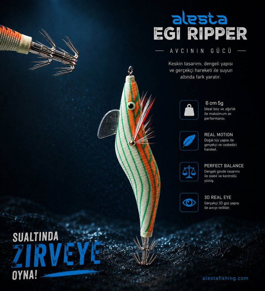 EGI RIPPER #1.5 X6750 6CM 5G BEYAZ/TURUNCU