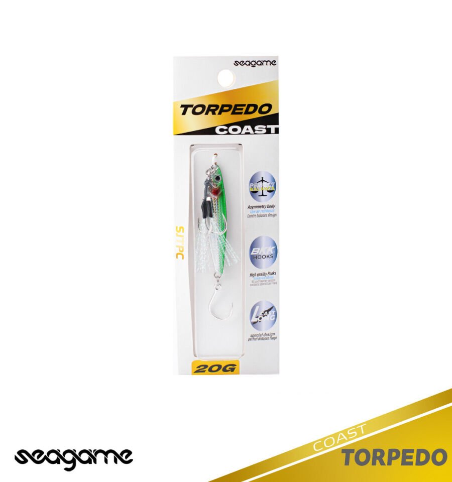 SEAGAME TORPEDO COAST 20G #224 GREEN SILVER HOLO