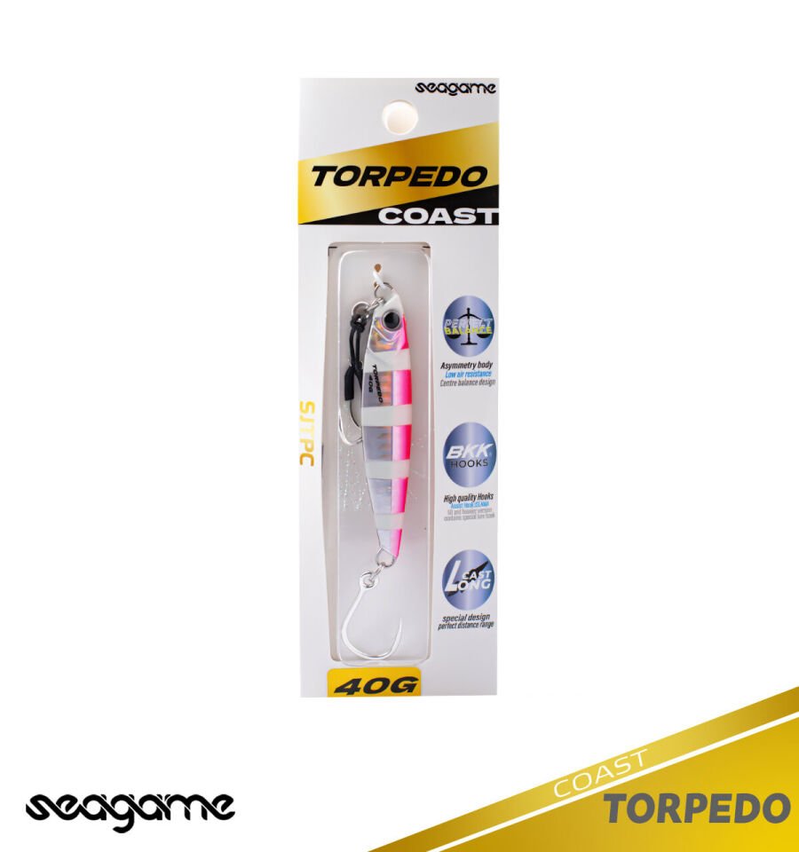 SEAGAME TORPEDO COAST 40G #002 PINK ZEBRA GLOW