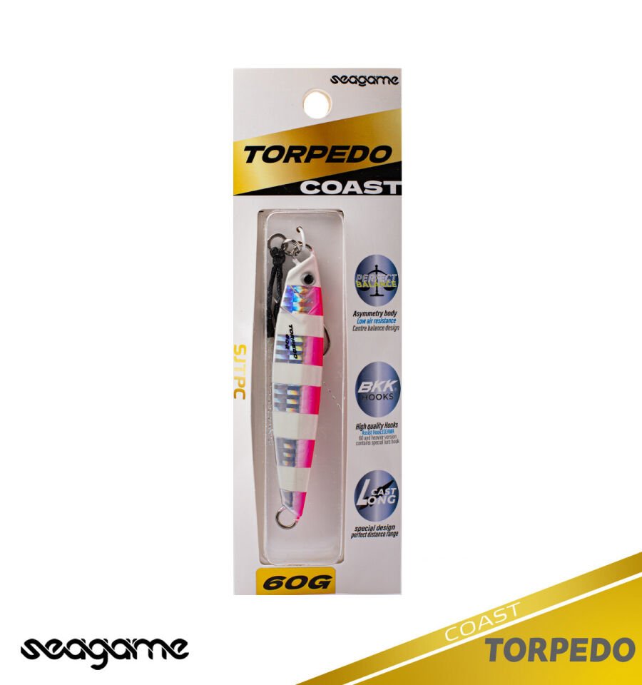 SEAGAME TORPEDO COAST 60G #002 PINK ZEBRA GLOW