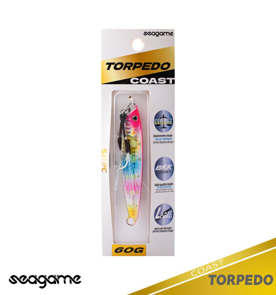 SEAGAME TORPEDO COAST 60G #201 GLOW DOT RAINBOW