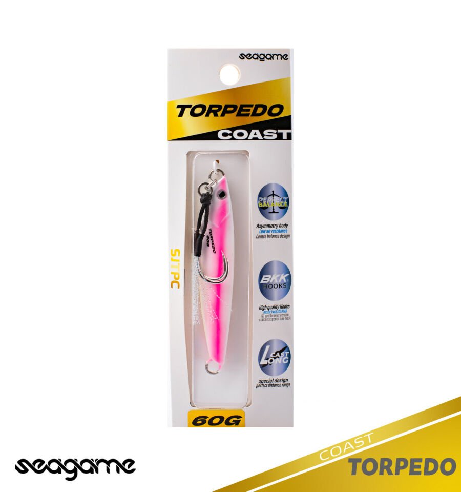 SEAGAME TORPEDO COAST 60G #227 SILVER PINK LINE