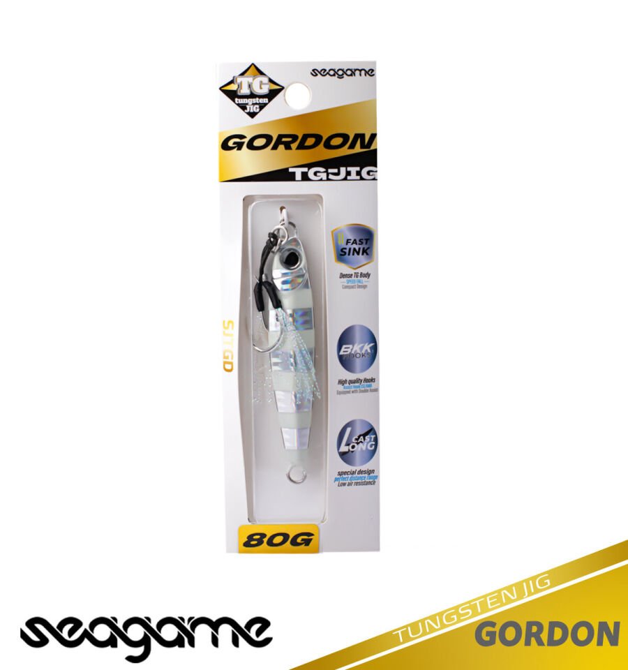 SEAGAME GORDON TG JIG 80G #001 ZEBRA GLOW