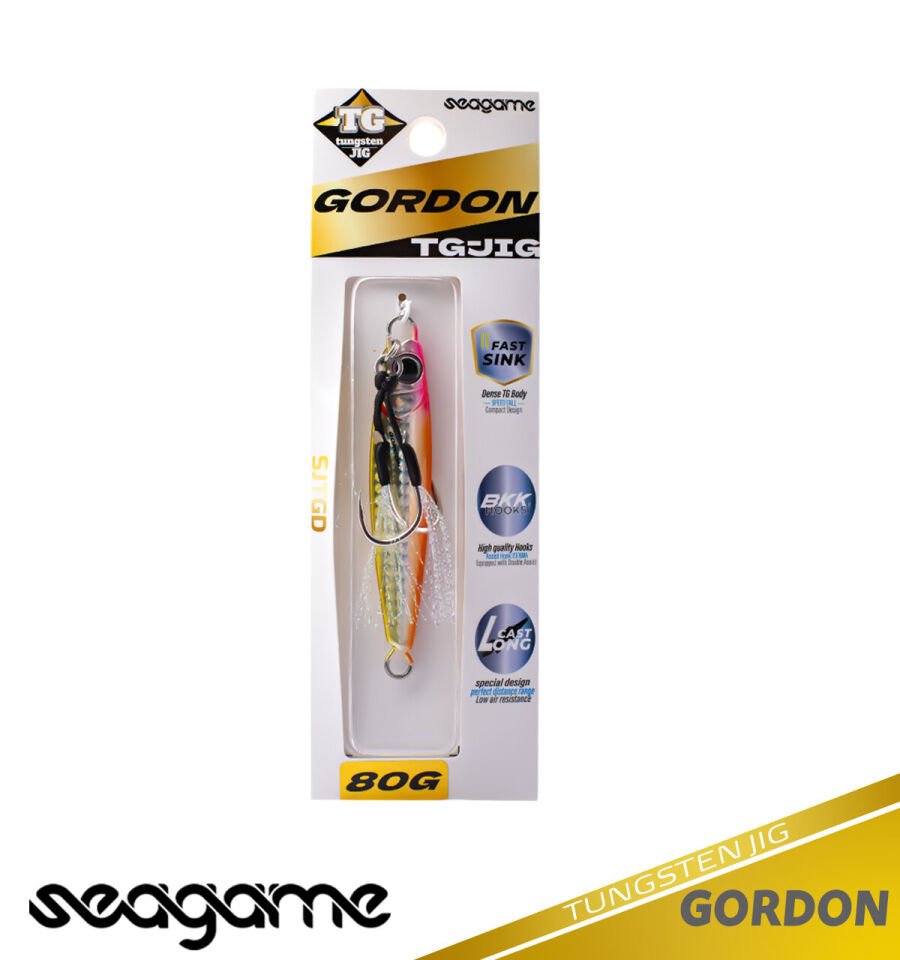 SEAGAME GORDON TG JIG 80G #204 ORANGE G. S. PINKHEAD