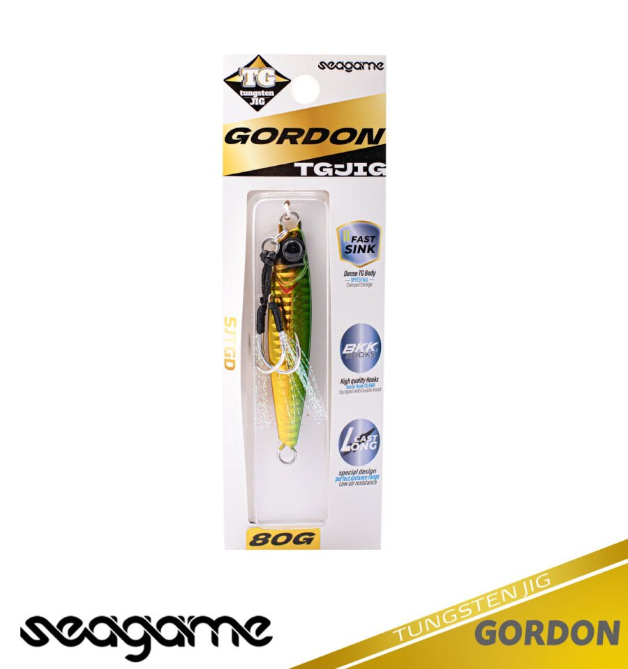 SEAGAME GORDON TG JIG 80G #051GREEN GOLD