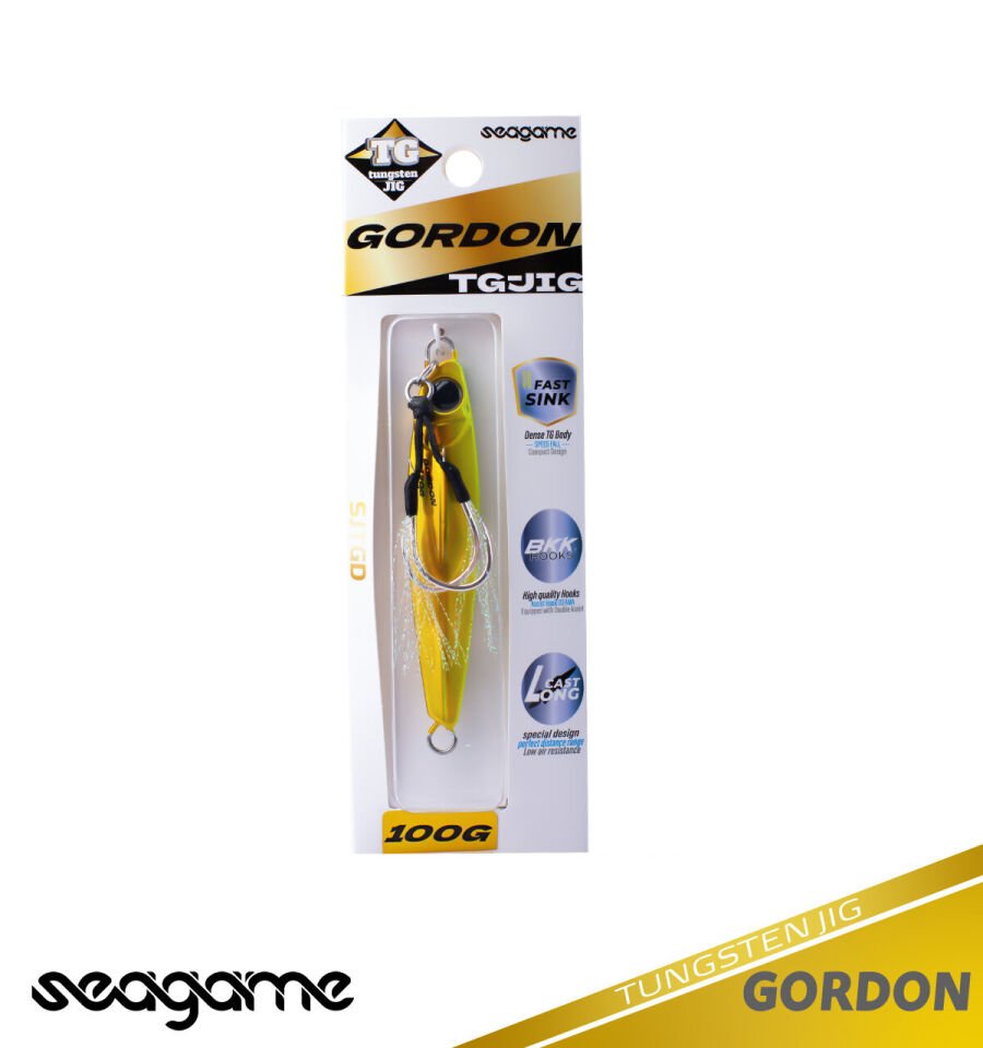 SEAGAME GORDON TG JIG 100G #075 YELLOW GOLD