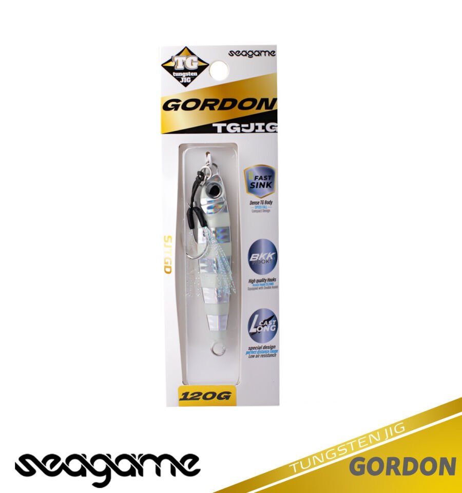 SEAGAME GORDON TG JIG 120G #001 ZEBRA GLOW