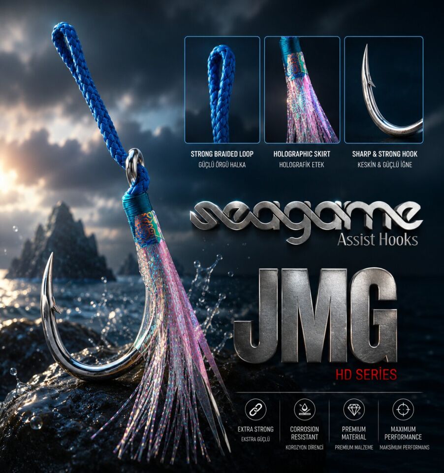 JIGGING MONSTER GLITTER JMG SINGLE 2P #4/0