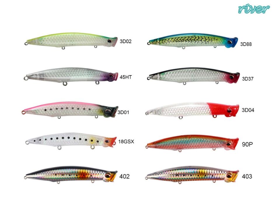 River Pop'n Catch 3D 125 12.5Cm 19G Popper Sahte Balık