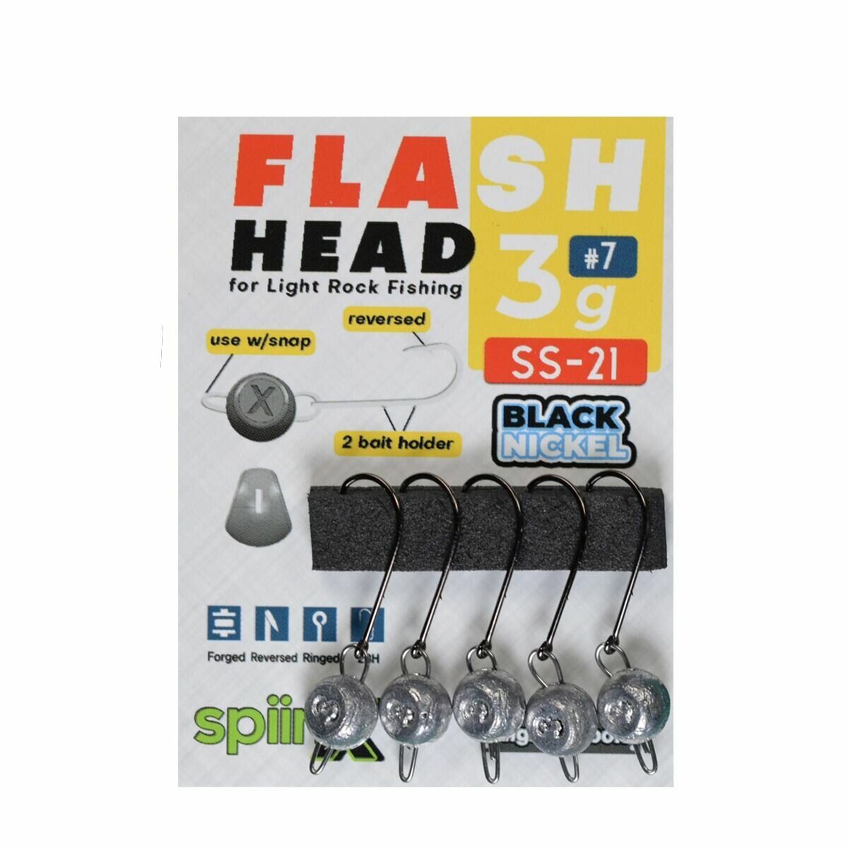 SPIINX FLASH HEAD JIGHEAD HAM 3.5G #8 5P